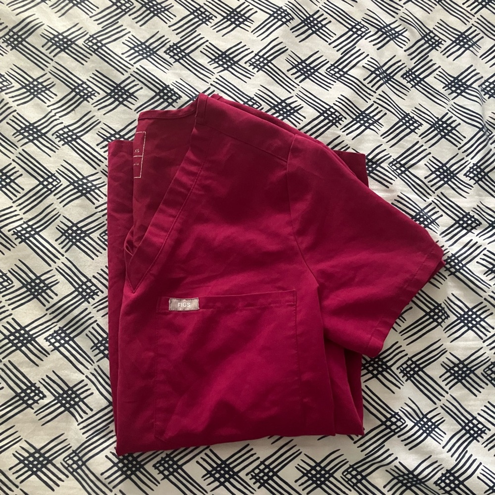 Figs Catarina Top Magenta XS